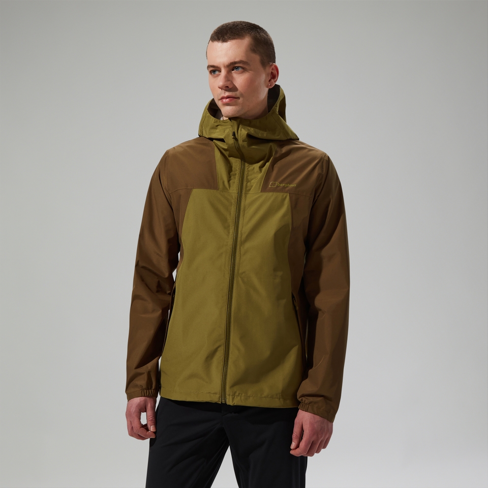 Men's Deluge Pro 3.0 Waterproof Jacket - Green/Brown