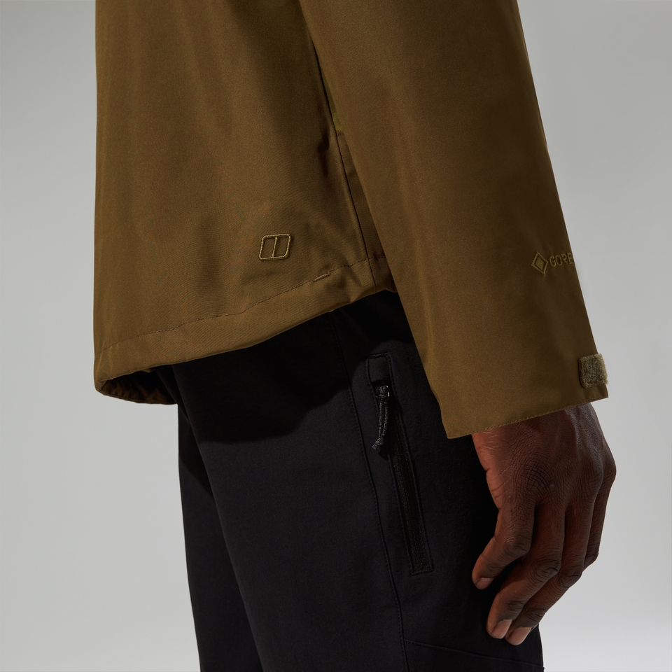 Men's Bramblfell InterActive Gore-Tex Waterproof Jacket - Brown/Green