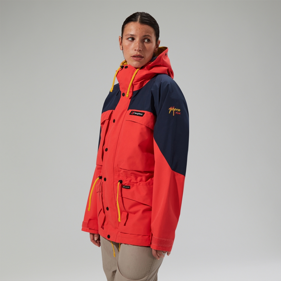 Unisex Mera Peak 2000 Waterproof Jacket - Red/Blue