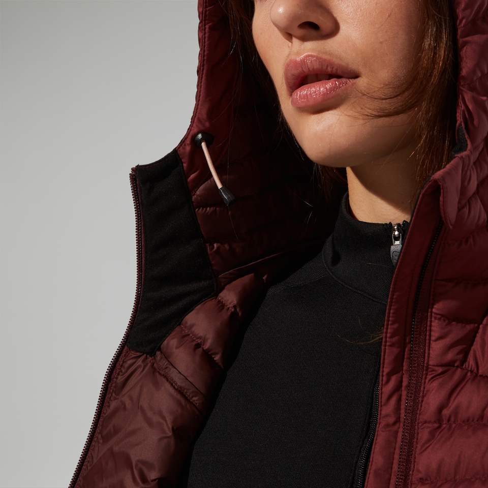 Nula Micro Jacket Garnet für Damen - Rot