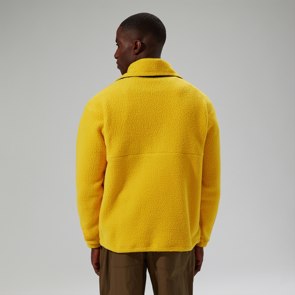 Unisex Rhynie Aztec Half Zip Fleece - Yellow/Blue