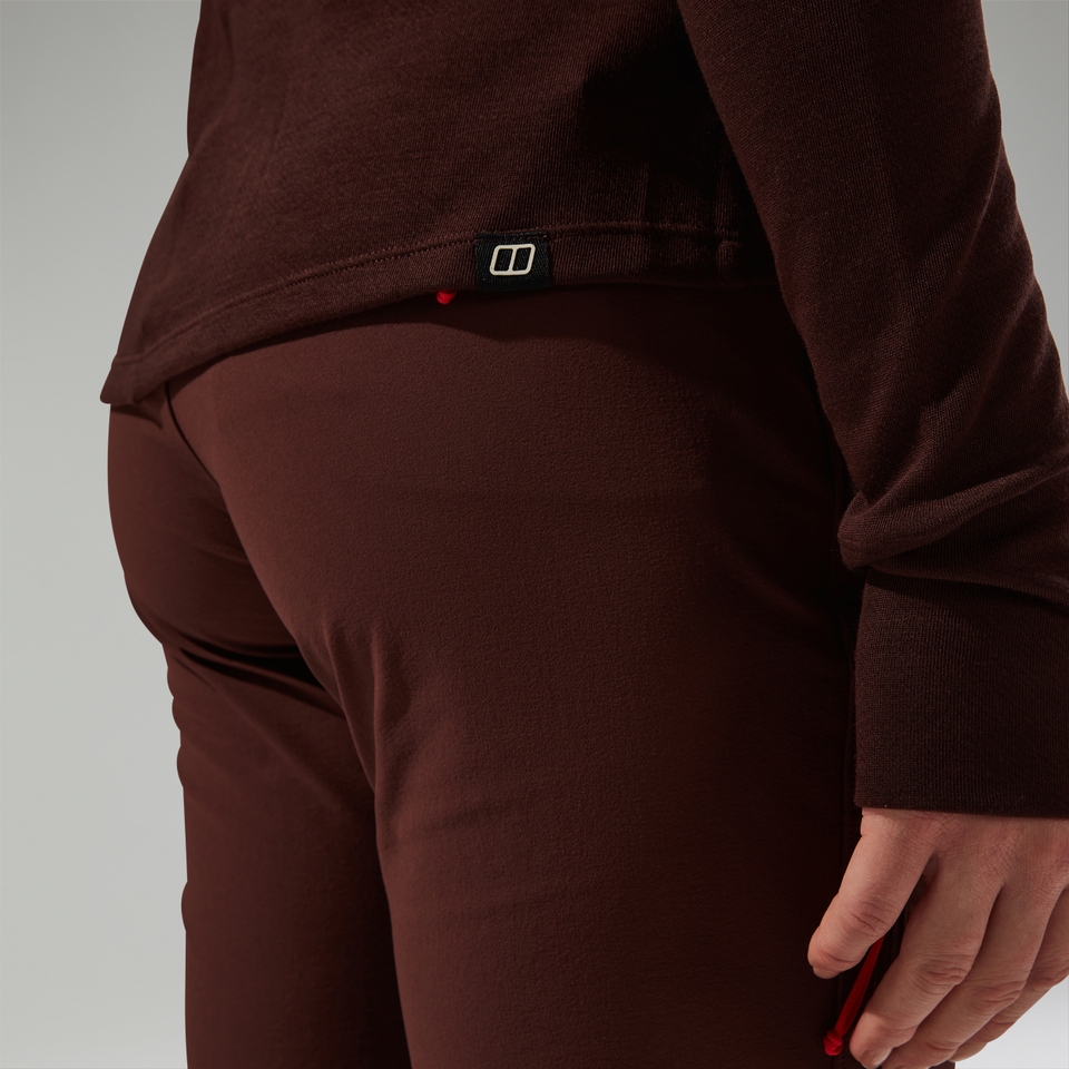 Halb-Zip Ivyhill Damen-Top - Braun