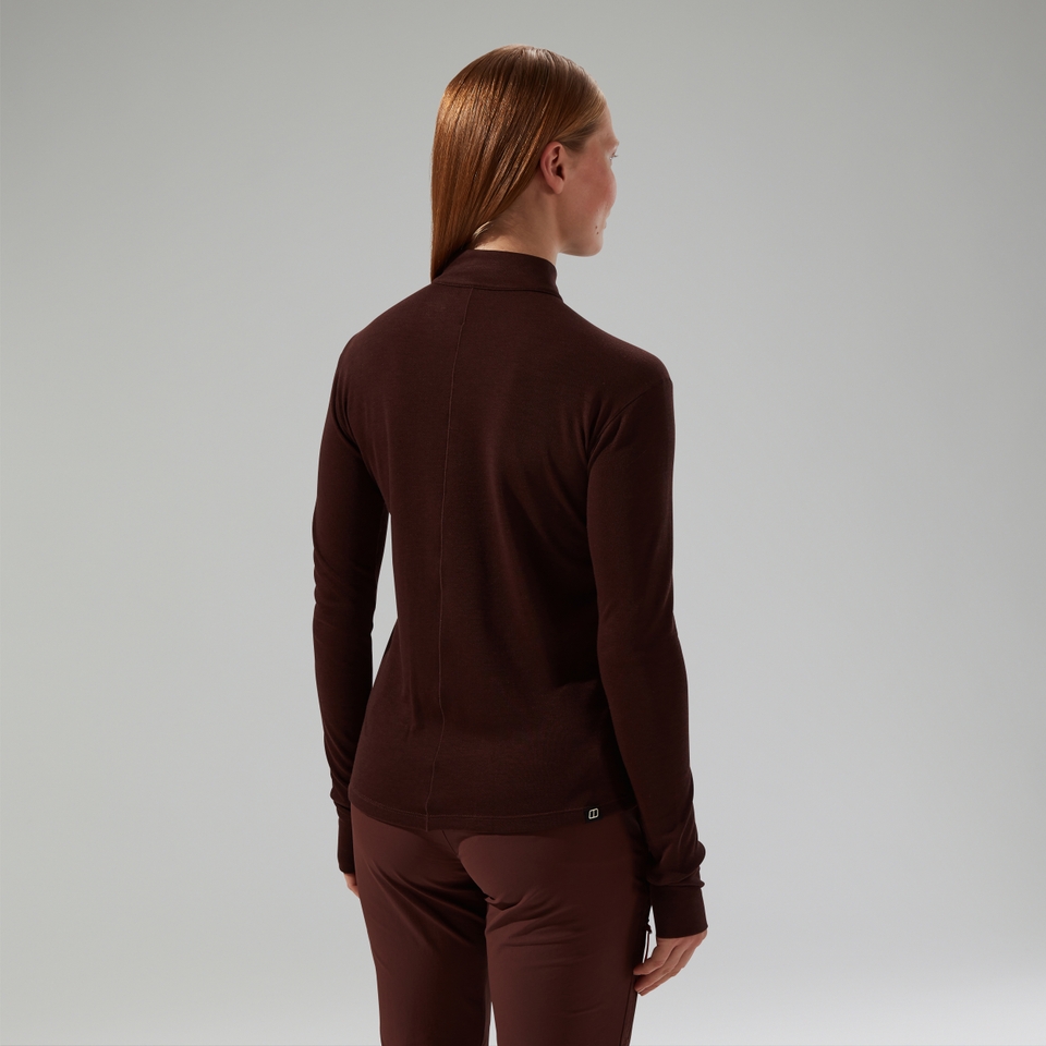 Women's Ivyhill Half Zip Top - Brown