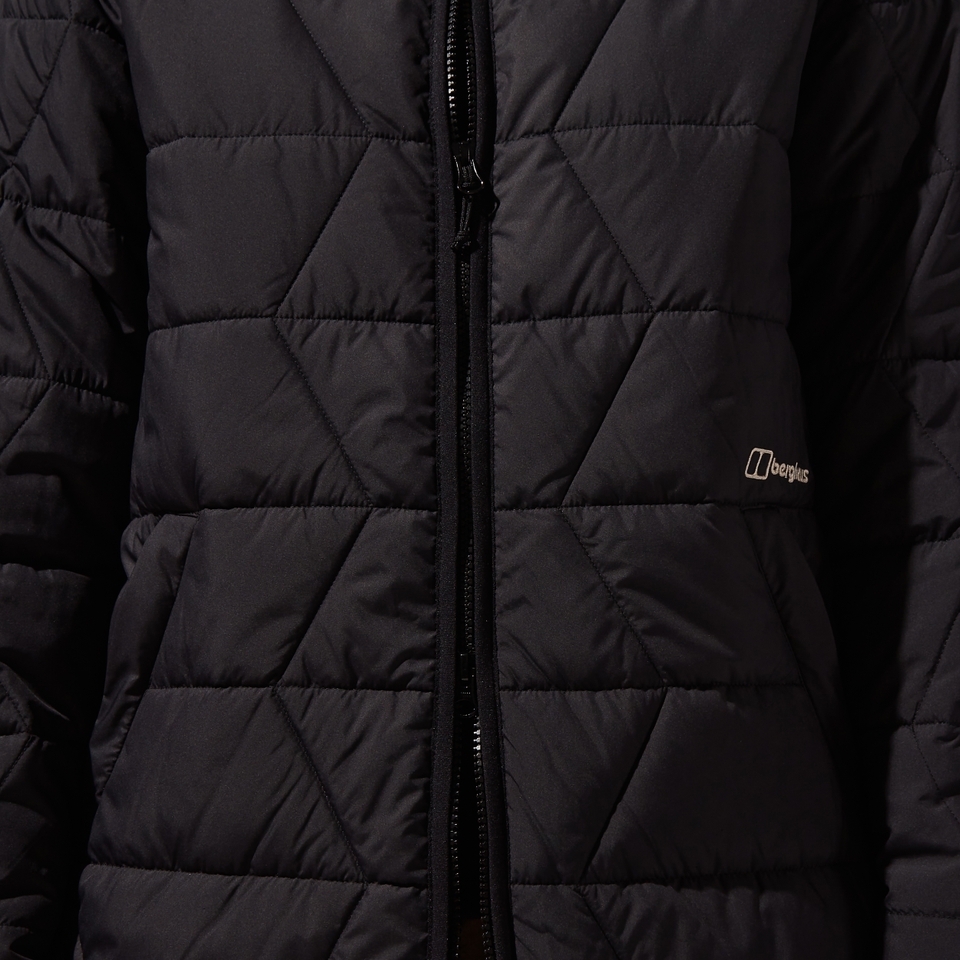 Gesteppt-isolierte Netherdene Damen-Jacke - Schwarz