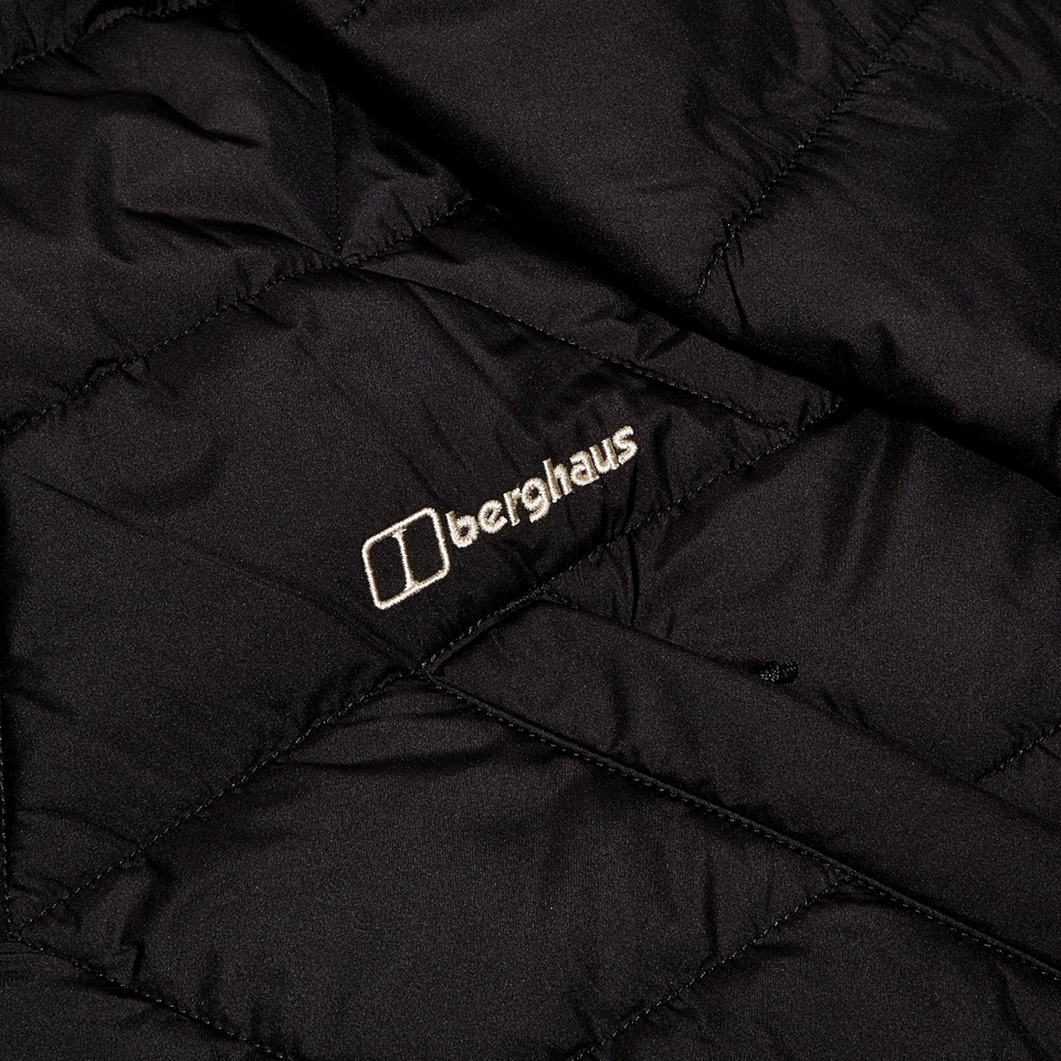 Gesteppt-isolierte Netherdene Damen-Jacke - Schwarz