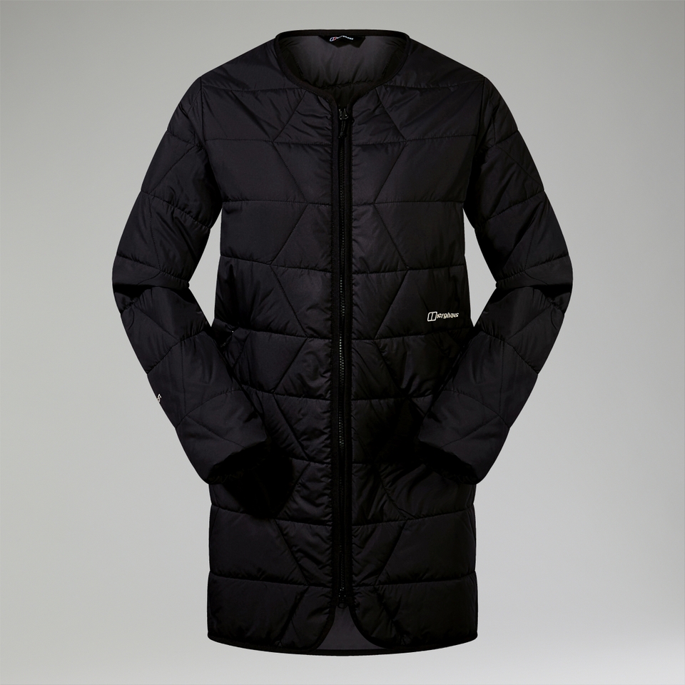 Gesteppt-isolierte Netherdene Damen-Jacke - Schwarz