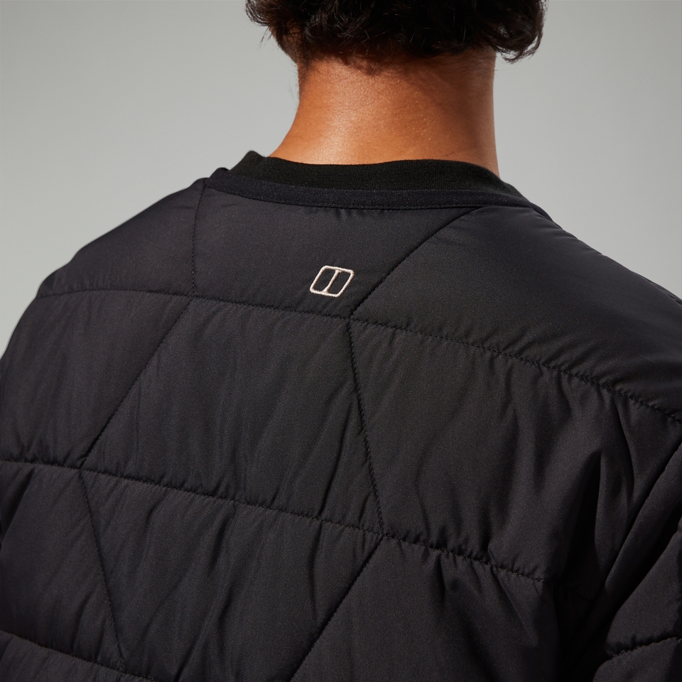 Gesteppt-isolierte Netherdene Damen-Jacke - Schwarz