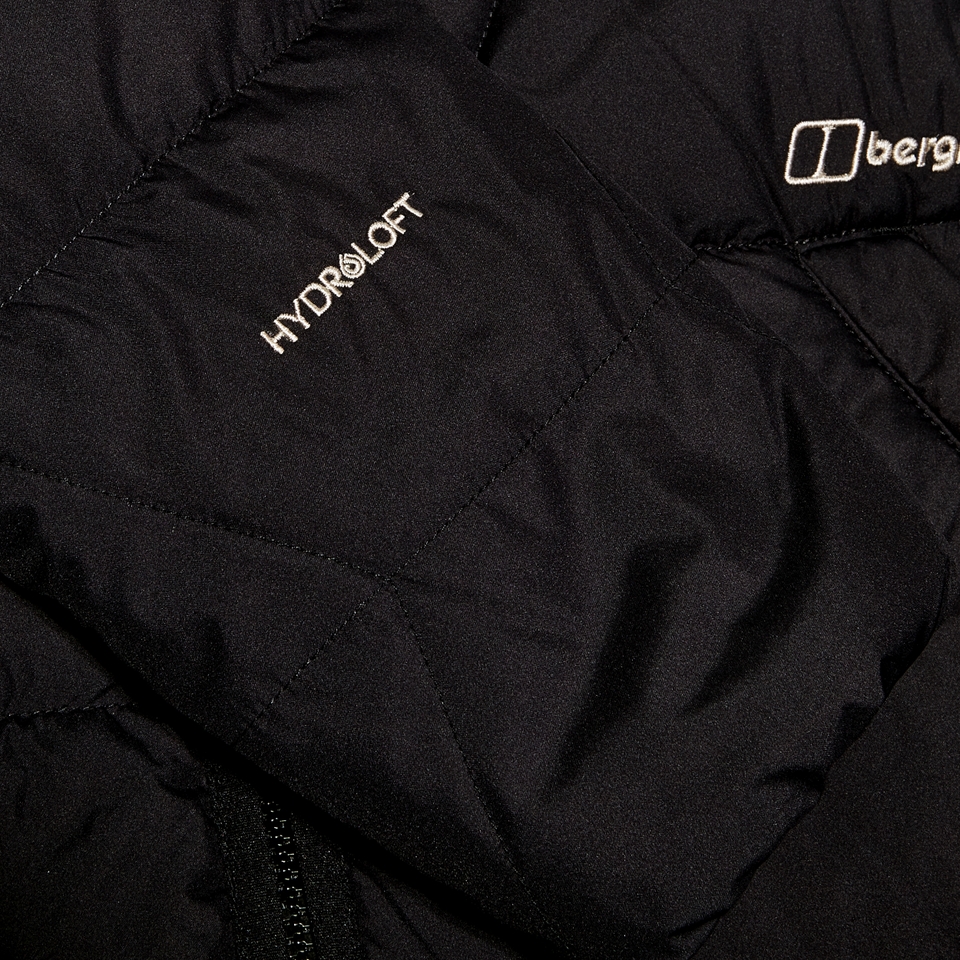 Gesteppt-isolierte Netherdene Damen-Jacke - Schwarz