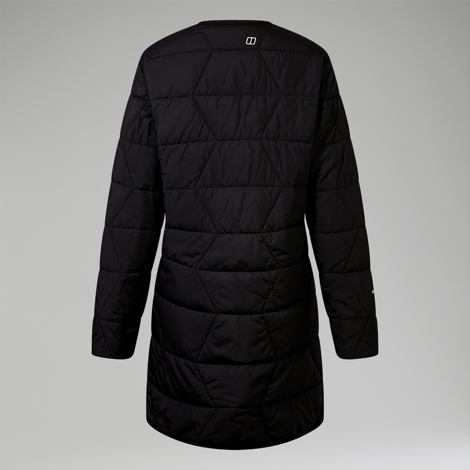 Gesteppt-isolierte Netherdene Damen-Jacke - Schwarz