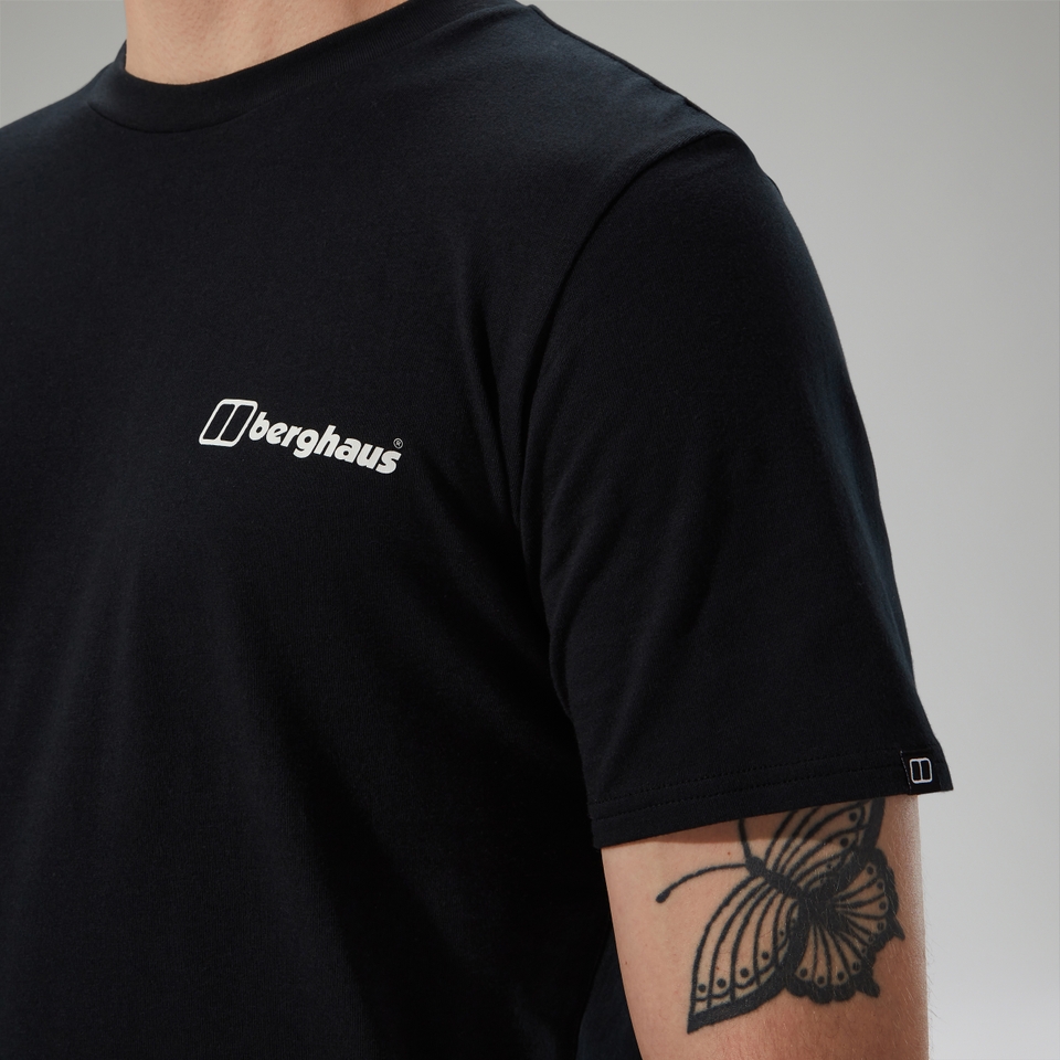 Mountain Art Herren-T-Shirt - Schwarz