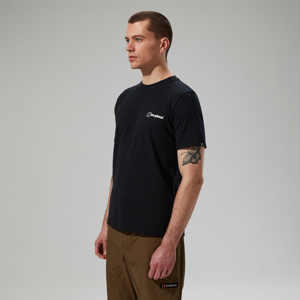 Mountain Art Herren-T-Shirt - Schwarz