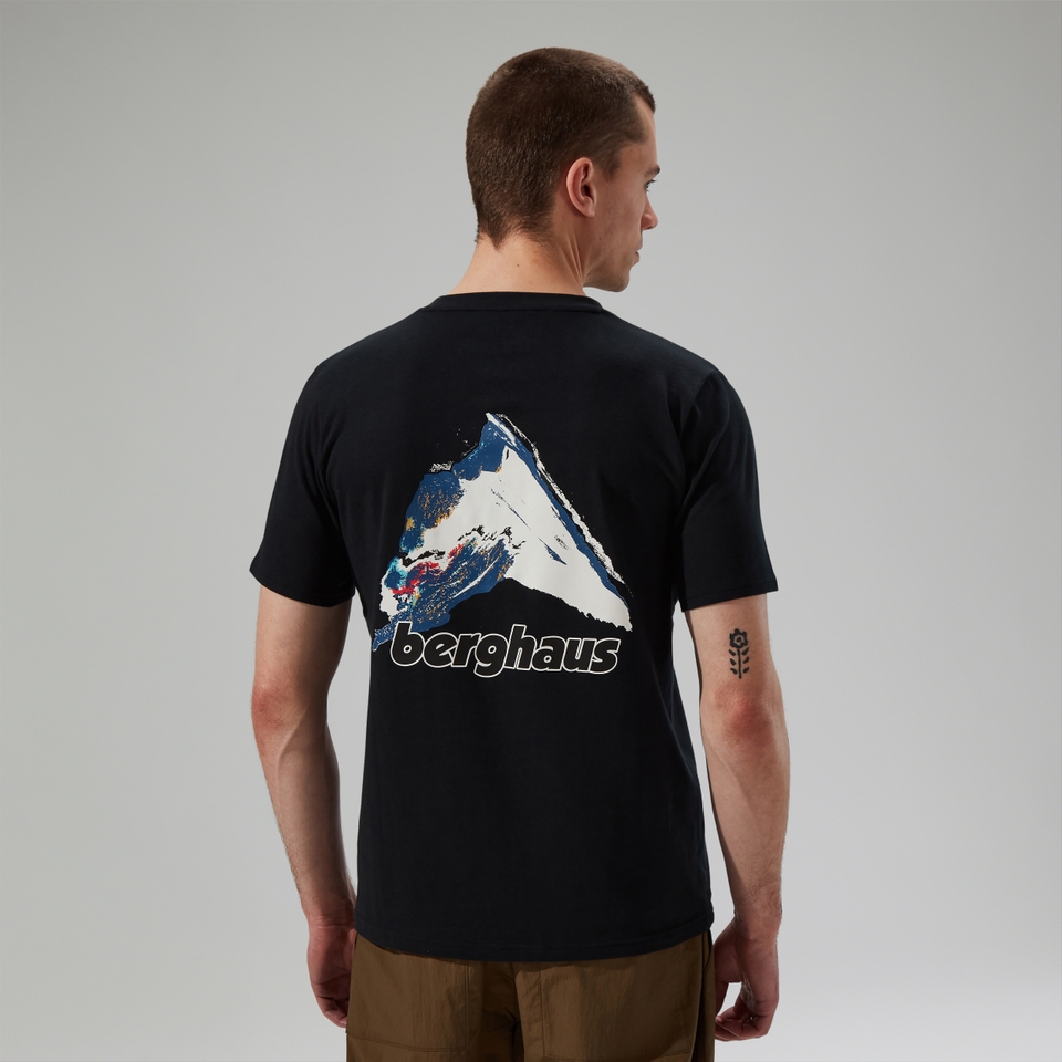 Mountain Art Herren-T-Shirt - Schwarz