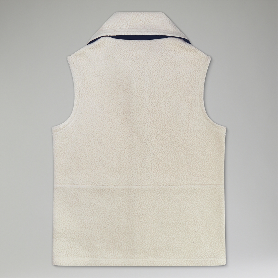 Unisex Rhynie Aztec Fleece Gilet - Grey/Blue