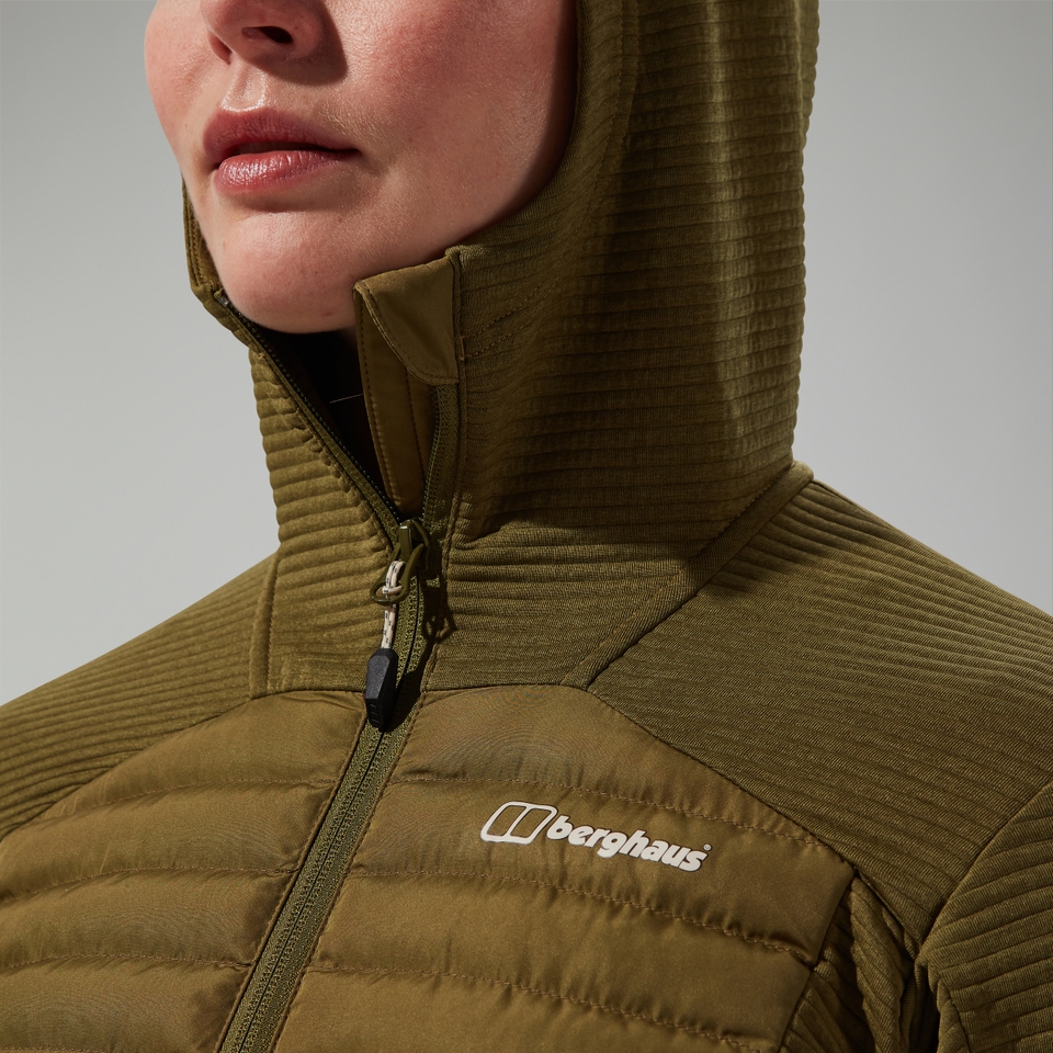 Women's Nula Hybrid Synthetic Insulated Jacket - Green