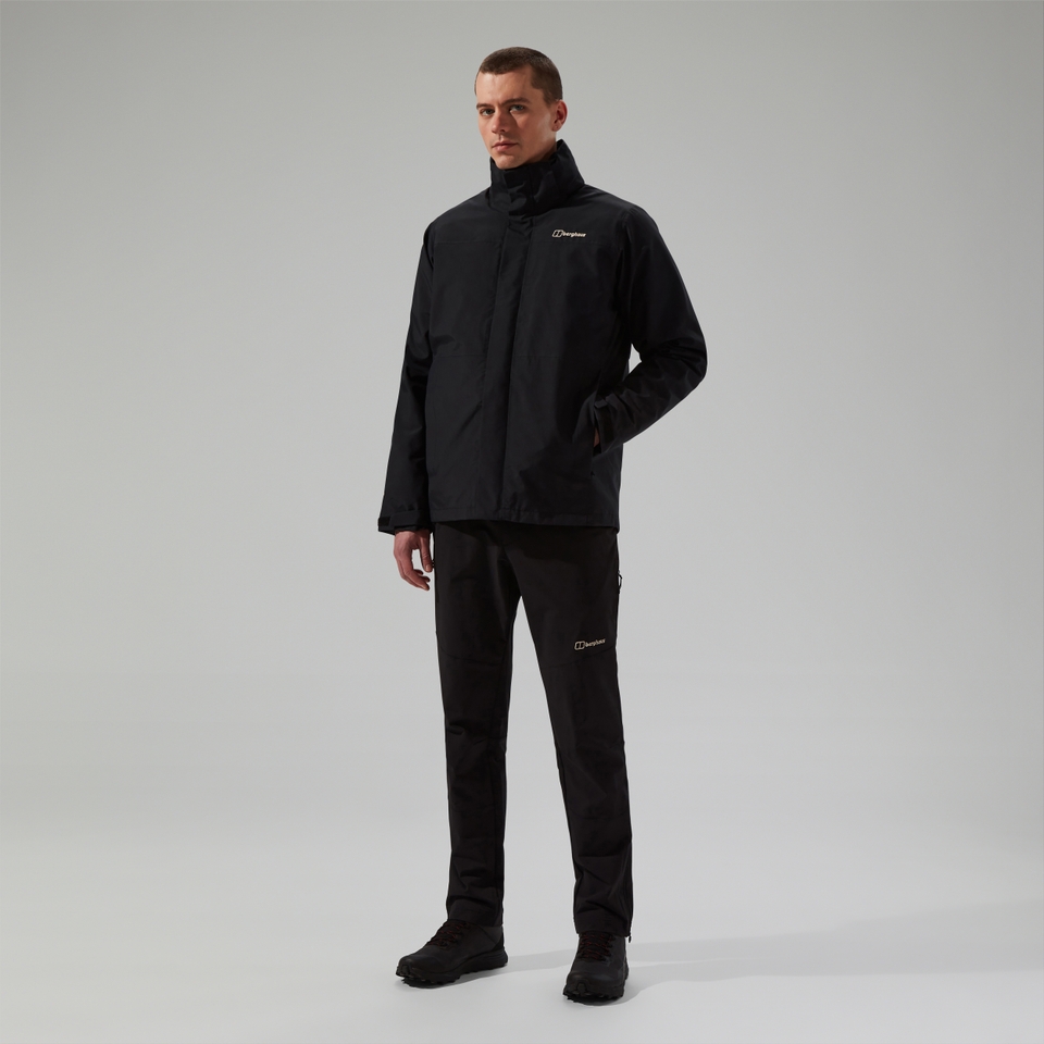 Wasserdichte Hillwalker 2.0 Gemini Herren 3in1-Jacke - Schwarz