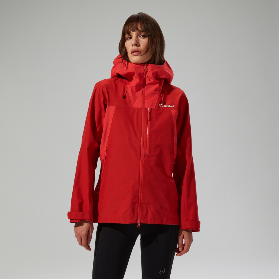 Women's Ridge-Seeker Waterproof Jacket - Red