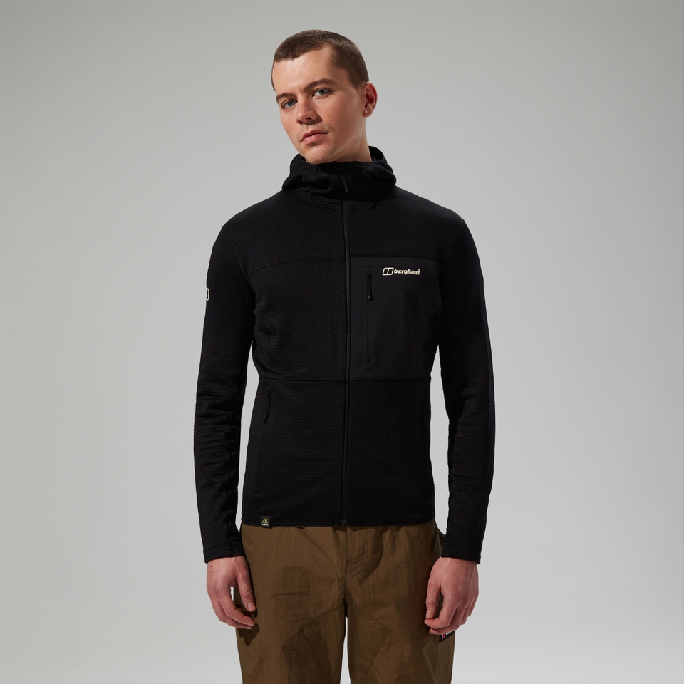 Ridge-Hiker Kapuzenjacke für Herren - Schwarz
