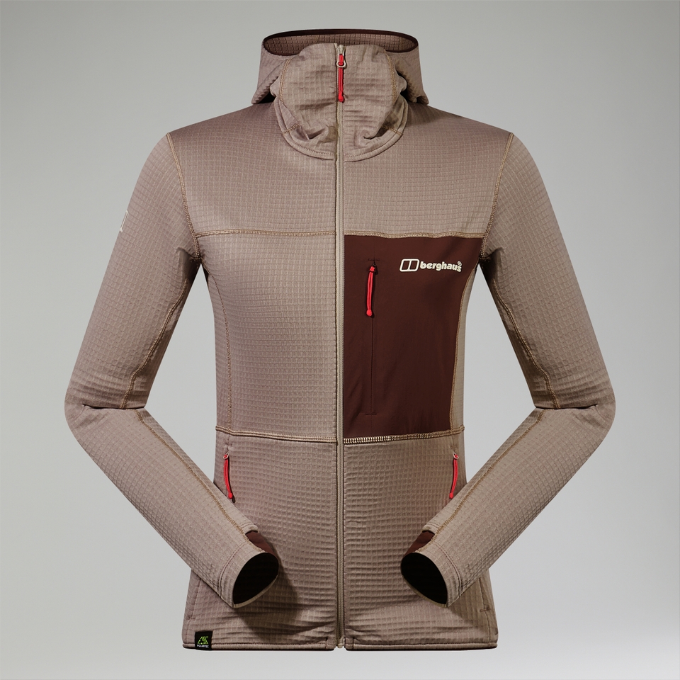 Ridge-Hiker Kapuzenjacke für Damen - Grau/Braun