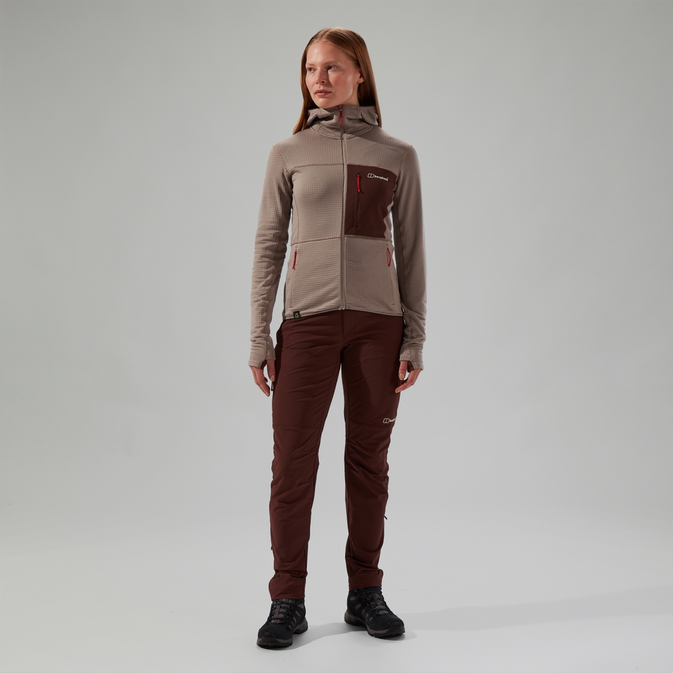 Women's Ridge-Hiker Hooded Jacket - Grey/Brown