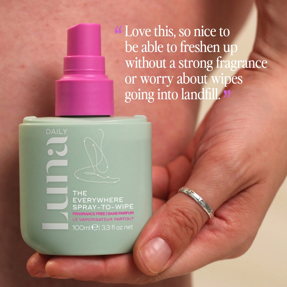 Luna Daily The Everywhere Spray-to-Wipe Fragrance Free 100ml