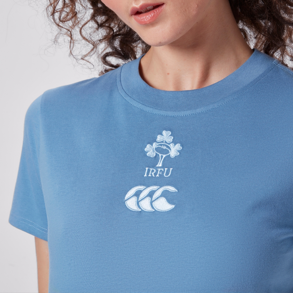 WOMENS IRELAND COTTON TEE BLUE