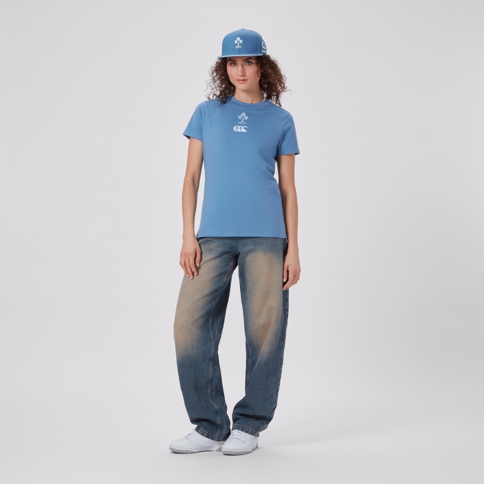 WOMENS IRELAND COTTON TEE BLUE