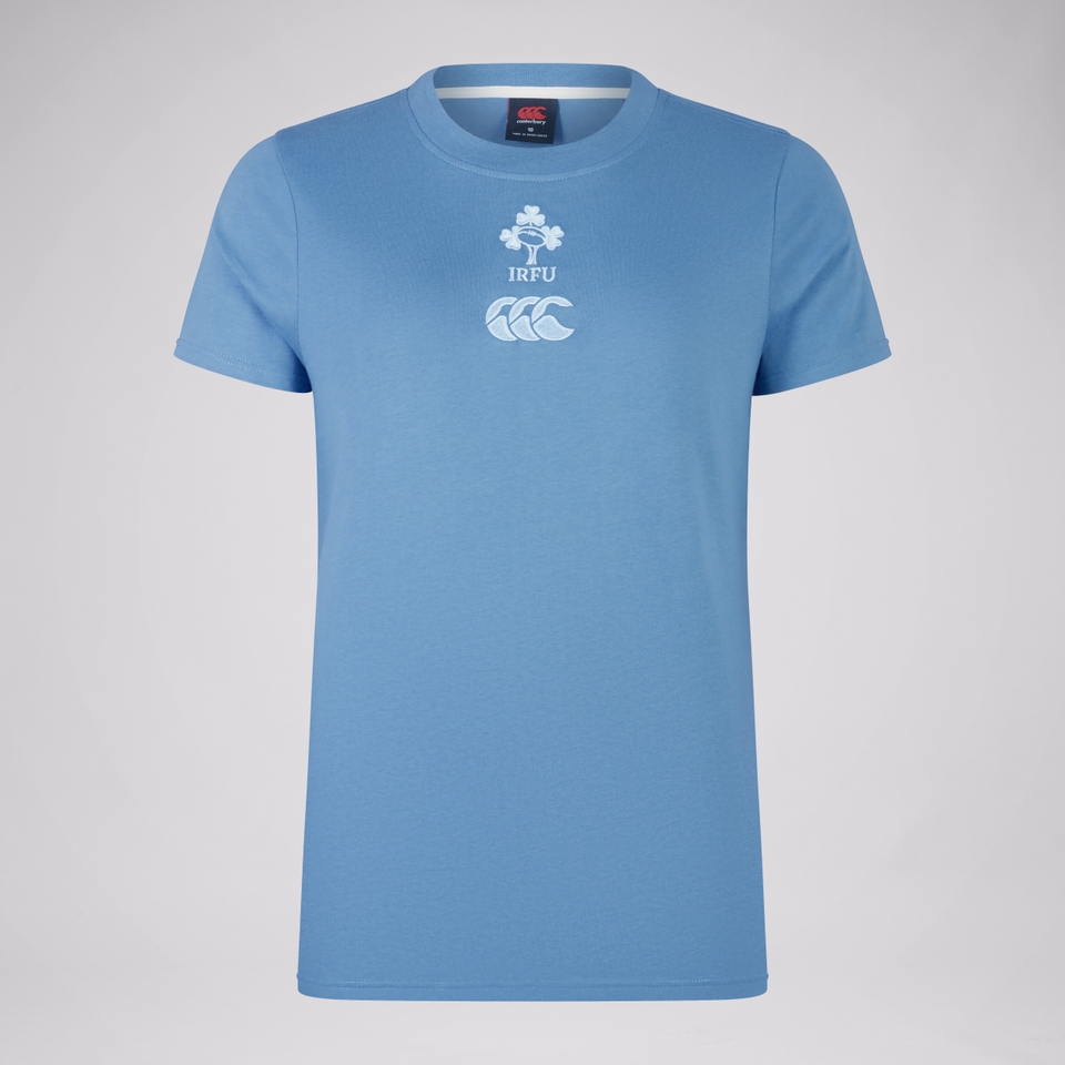 WOMENS IRELAND COTTON TEE BLUE