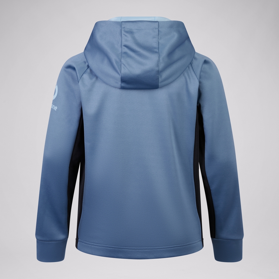 JUNIOR UNISEX IRELAND OVERHEAD ZIP TRAINING HOODY BLUE