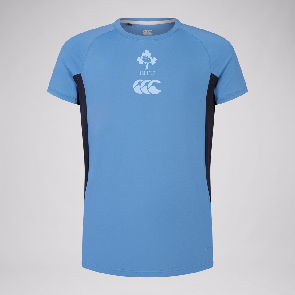 JUNIOR UNISEX IRELAND SUPERLIGHT TRAINING TEE BLUE/BLACK