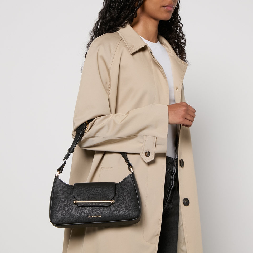 Strathberry Multrees Omni Grain Leather Shoulder Bag