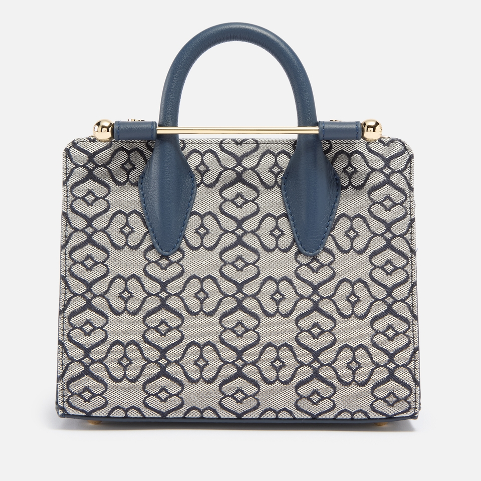 Strathberry Monogram Nano Leather-Trimmed Tote Bag