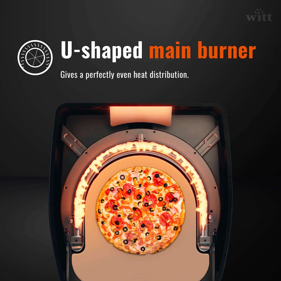 Witt ETNA Fermo Gas Pizza Oven - Matt Orange