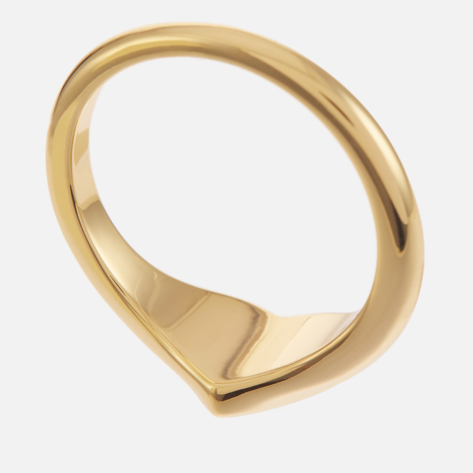 Astrid & Miyu Women's Heart Signet Ring - Gold