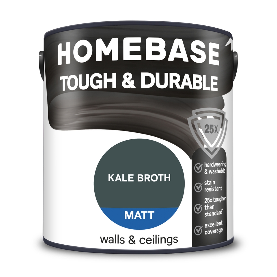 Homebase Tough & Durable Matt Paint Kale Broth - 2.5L