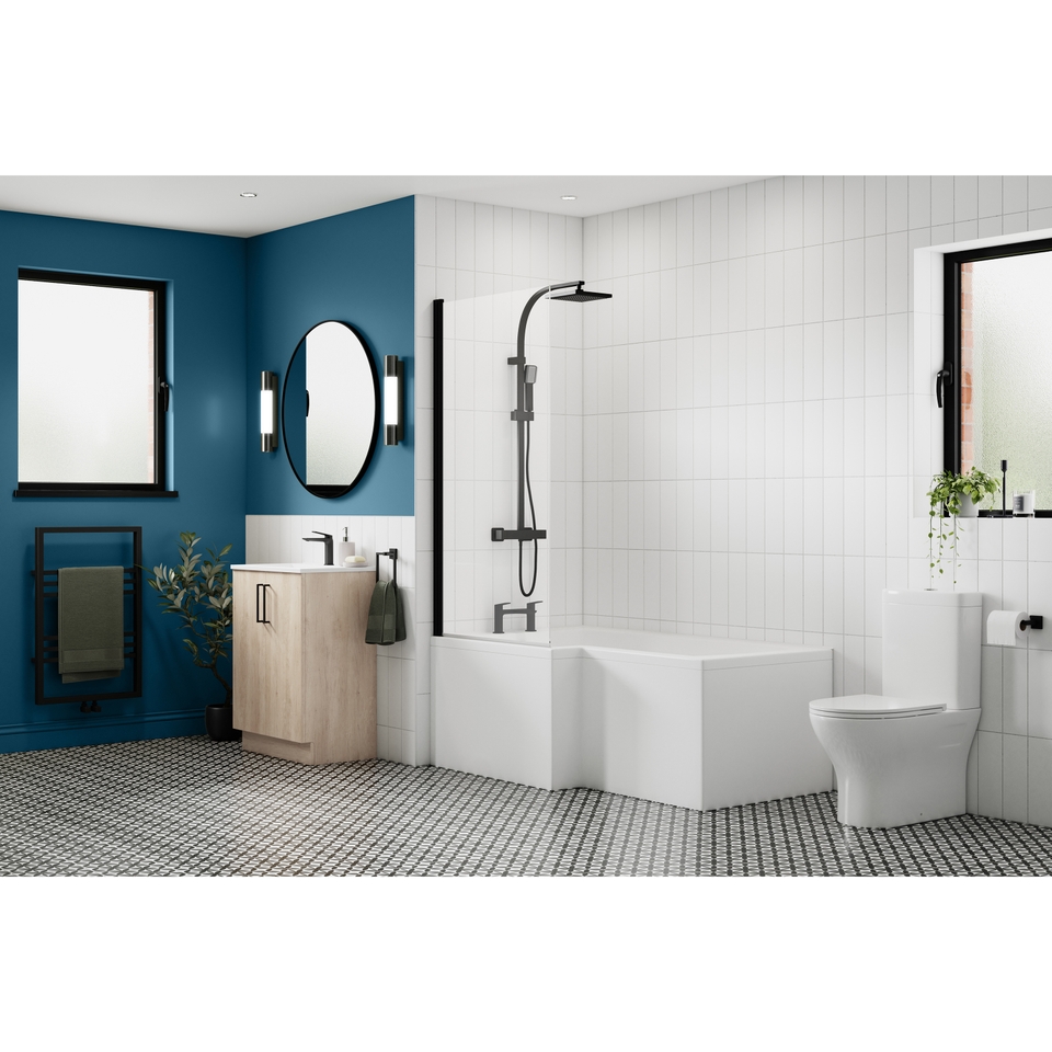 Homebase Bathroom Mid Sheen Paint Tartan Blue - 2.5L