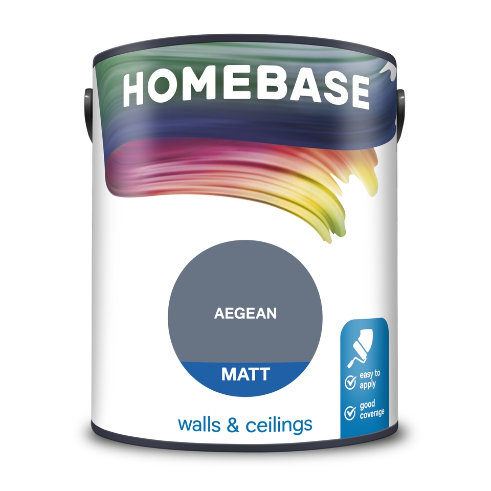 Homebase Matt Emulsion Paint Aegean - 5L