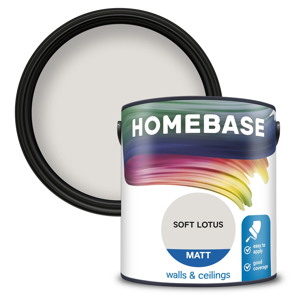 Homebase Matt Emulsion Paint Soft Lotus - 2.5L