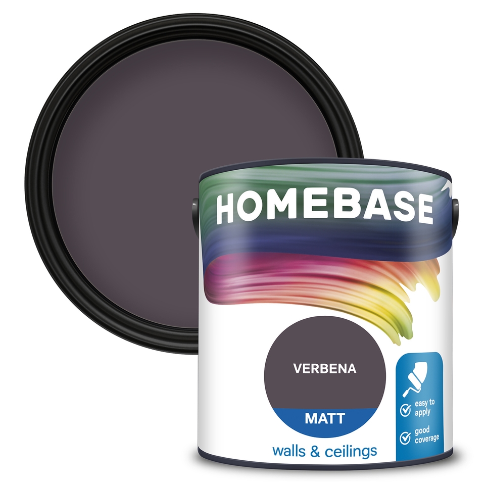 Homebase Matt Emulsion Paint Verbena - 2.5L