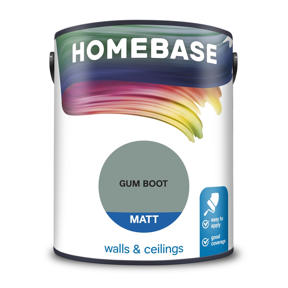 Homebase Matt Emulsion Paint Gum Boot - 5L