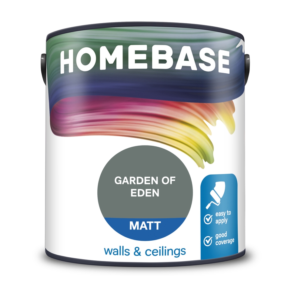 Homebase Matt Emulsion Paint Garden of Eden - 2.5L
