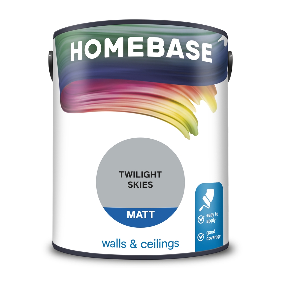 Homebase Matt Emulsion Paint Twilight Skies - 5L