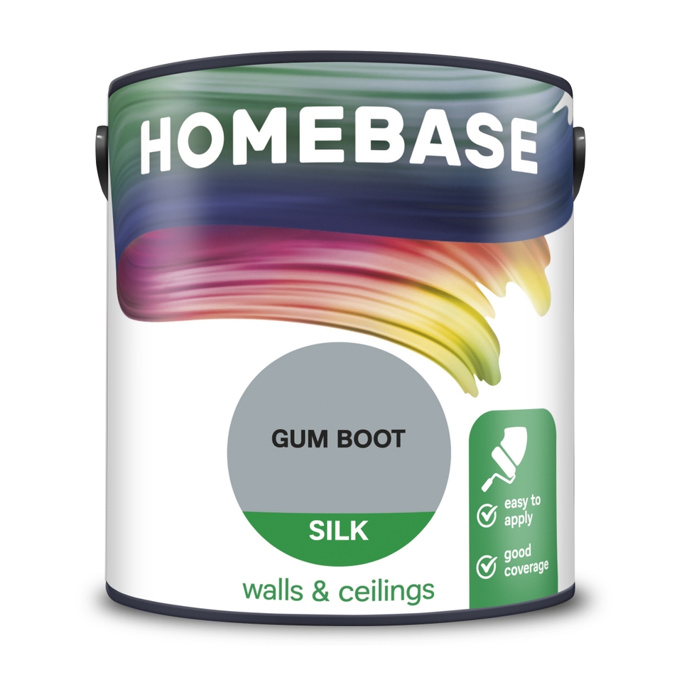 Homebase Silk Emulsion Paint Gum Boot - 2.5L