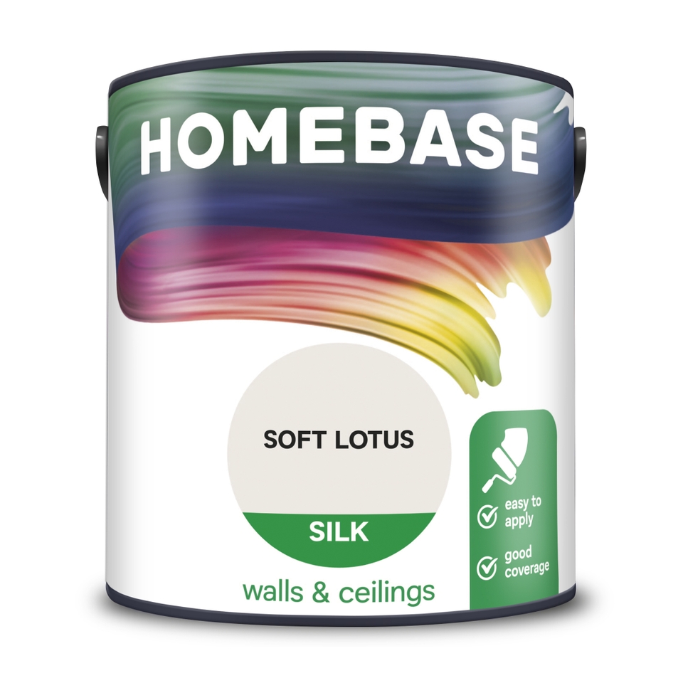 Homebase Silk Emulsion Paint Soft Lotus - 2.5L