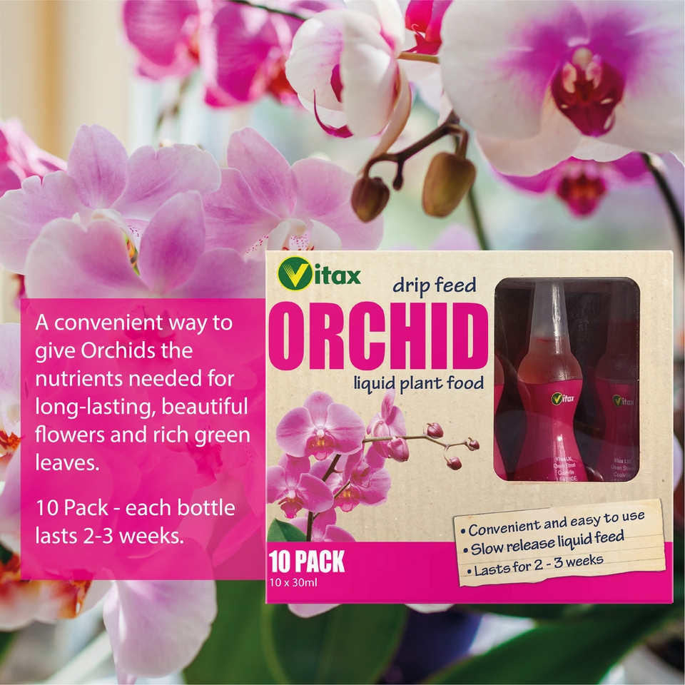 Vitax Orchid Drip Feed Liquid Plant Food 10 x 30ml