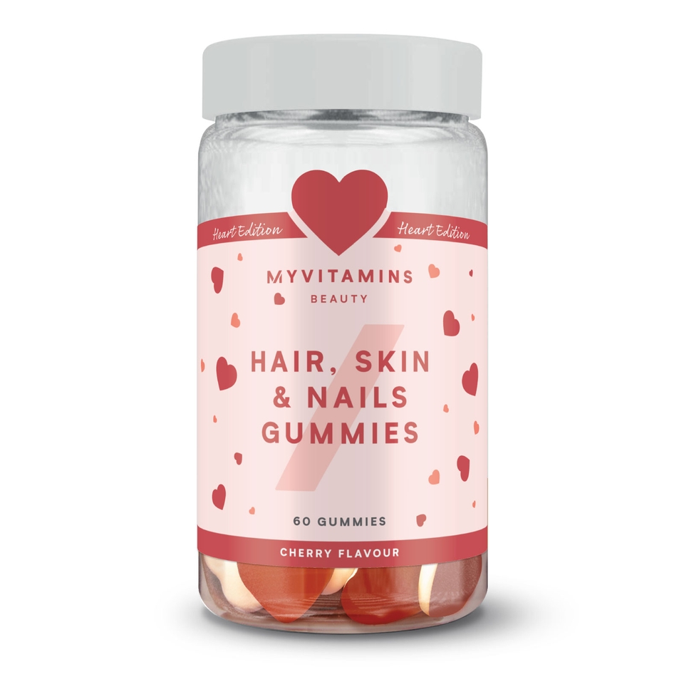 Hair, Skin &amp; Nails Gummies - Double-Layered Heart Edition