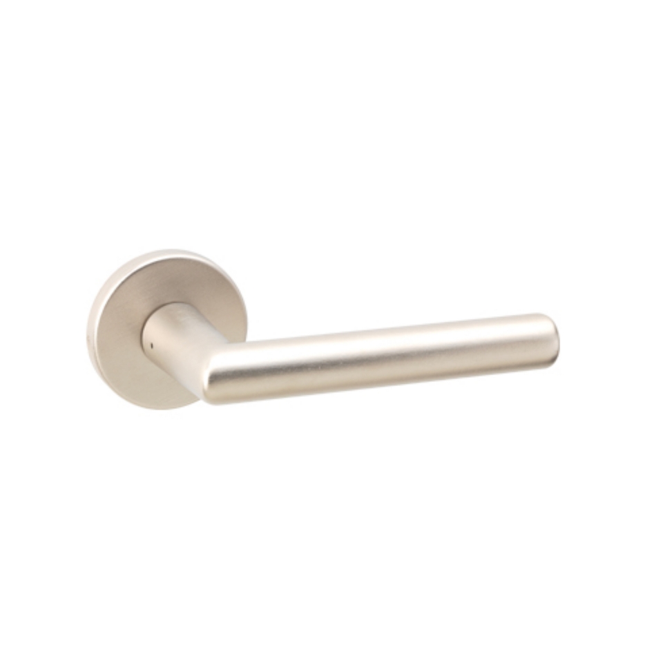 Urfic Easy Click Titan Lever on Rose Door Handle 3 Sets - Satin Nickel
