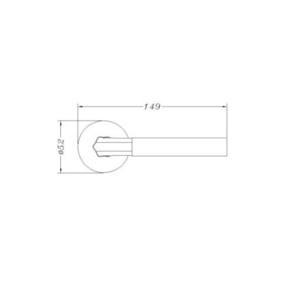 Urfic Easy Click Jupiter Lever on Rose Door Handle 3 Sets - Dual Tone Nickel