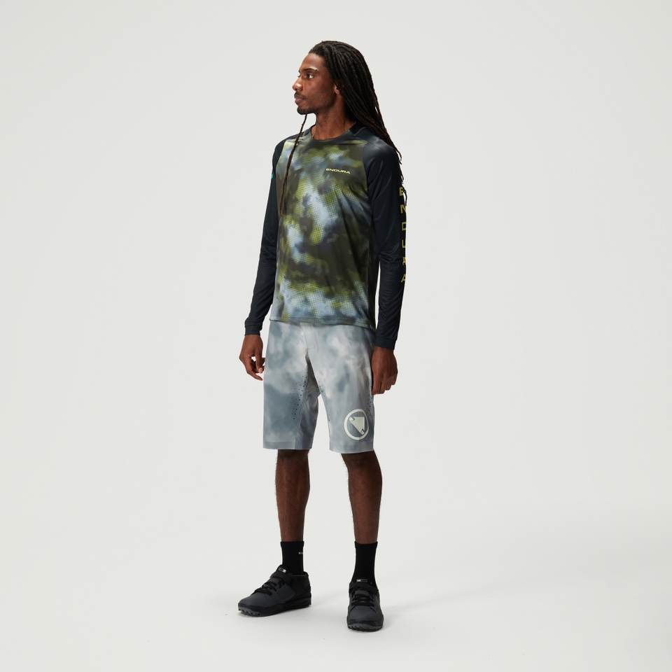 Men's Pixel Cloud L/S Tee LTD - Black