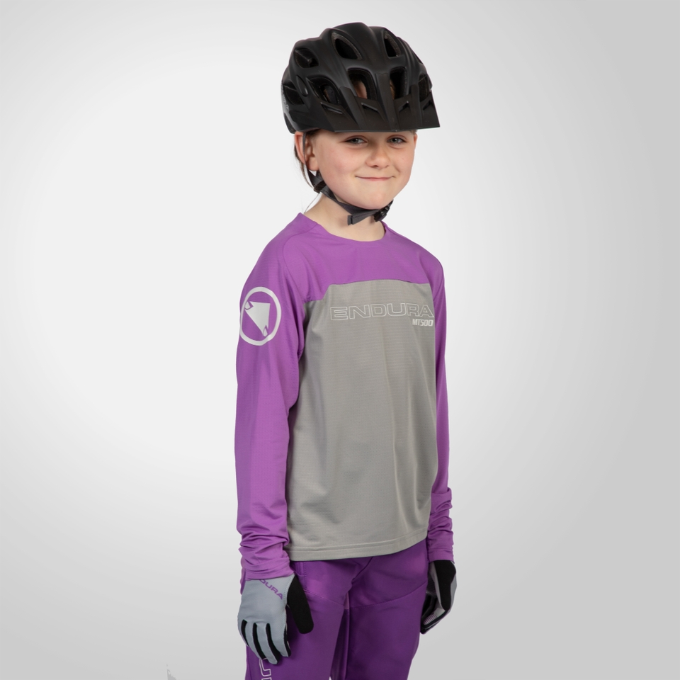 Kid's MT500 Burner L/S Jersey - Thistle