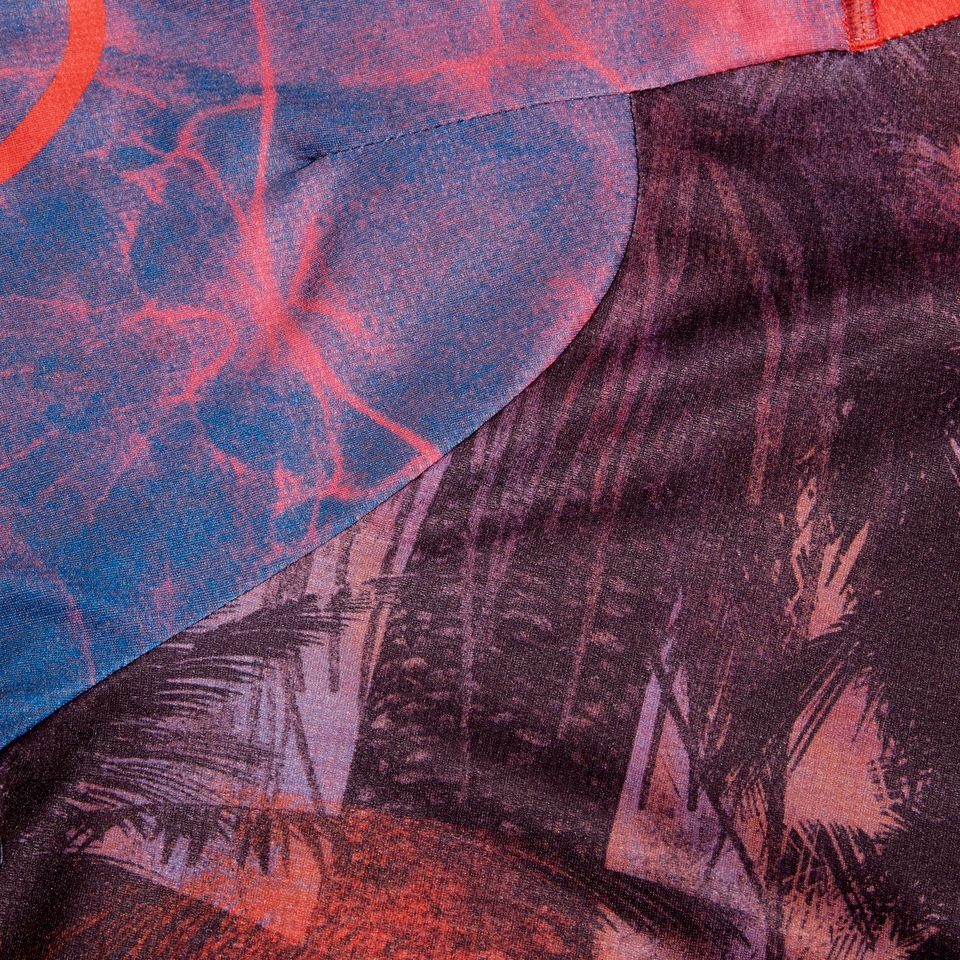 Women's Ltd Tropical L/S Tee - Pomegranate